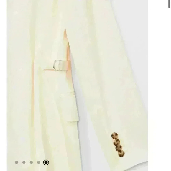 NWOT CLUB MONACO D-Ring Blazer Sz L in Cream/offwhite - Picture 5 of 6